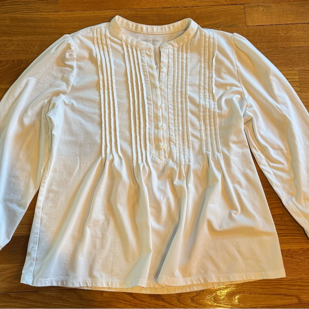 Lands” End White Shirt Size M